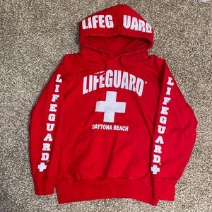 Red LifeGuard Hoodie